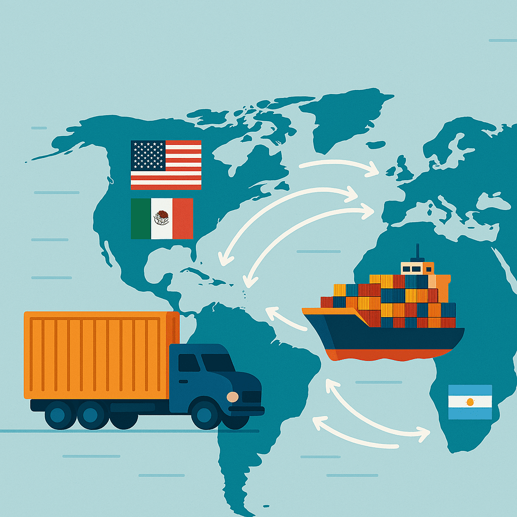 Import z Ameryki Północnej, Środkowej i Południowej